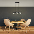 Eglo EU Hornwood 2 Black Steel & Wood 3-Light Pendant