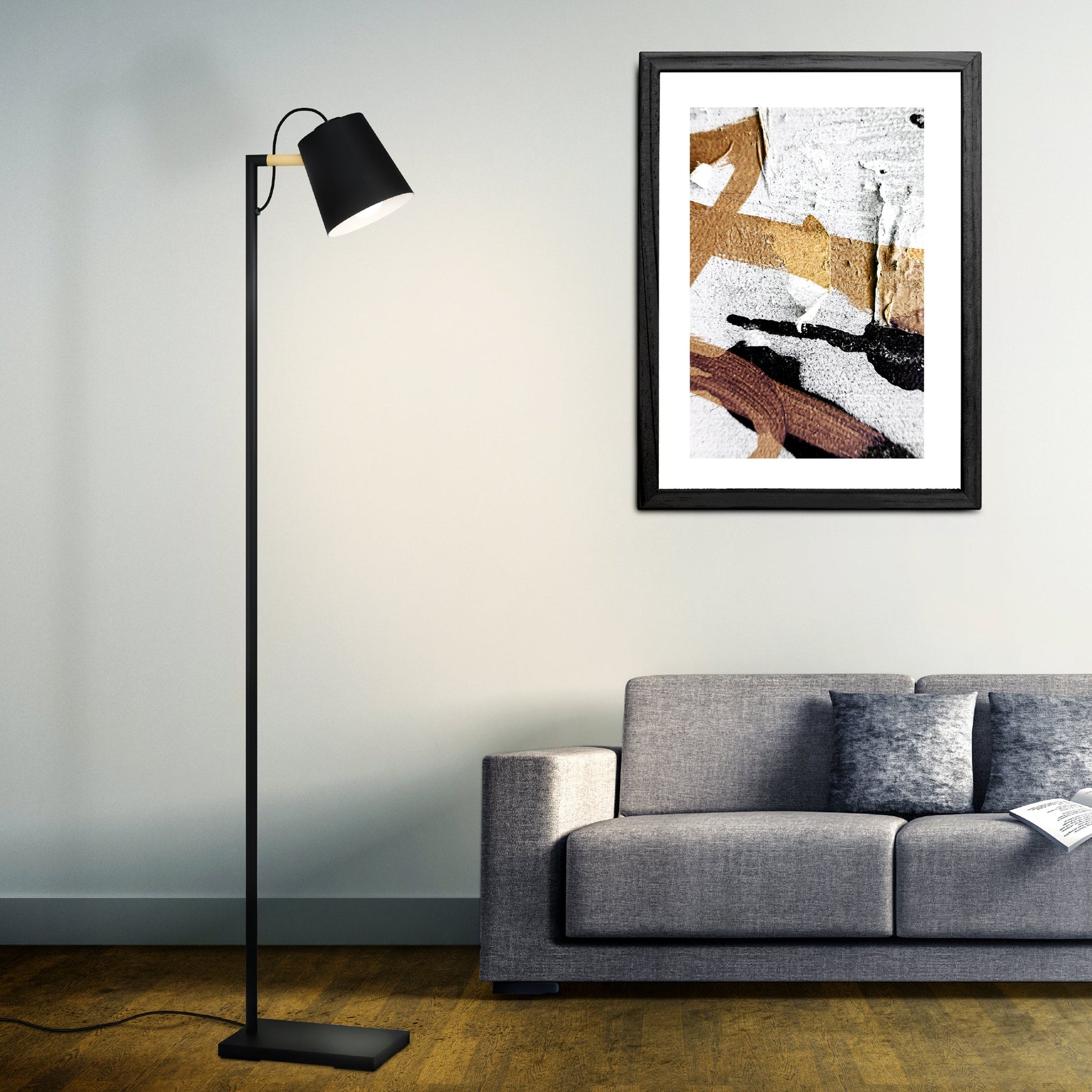 Eglo EU FUEVA 1 LED Surface?Mounted Ceiling Light – 600mm White, Warm White, Dimmable product image - Endon Lighting from First Light Direct with great prices and fast UK delivery