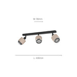 Eglo EU Rosley Black Steel & Natural Linen Fabric Minimalist 3-Light Spotlight product image - Endon Lighting from First Light Direct with great prices and fast UK delivery