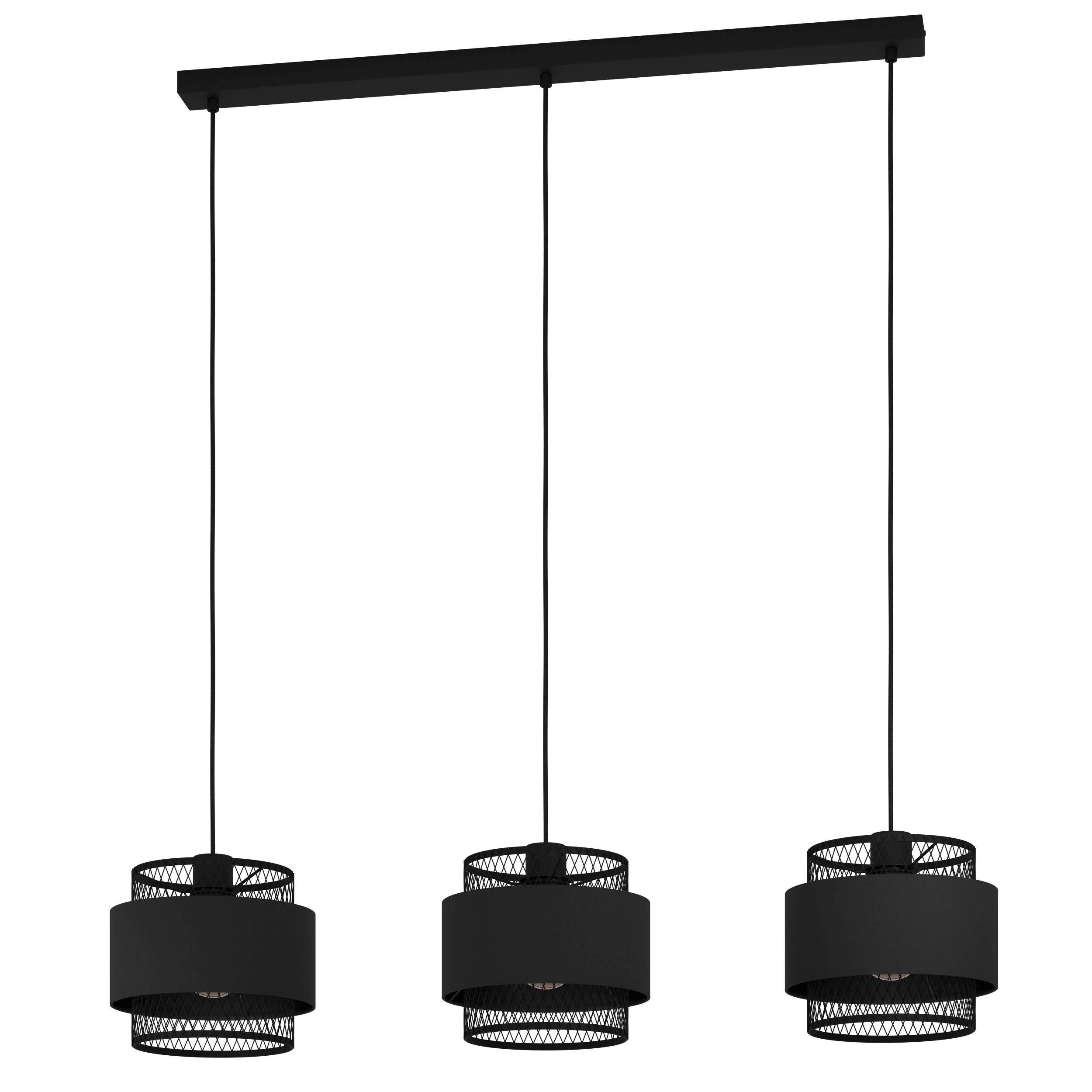 Eglo EU Cortenova Steel Black Modern 4-Light Pendant