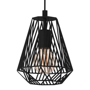 Eglo EU Stype Industrial Black Steel 3-Light Pendant