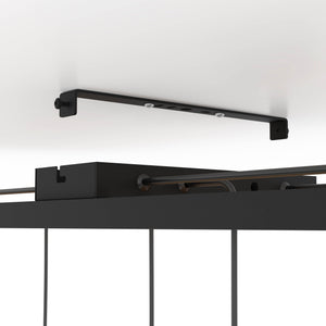 Eglo EU Consett 6 Set Pendant Light E27 Black and Wood