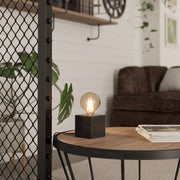 Eglo EU Prestwick 2 Table Lamp Wood/Black