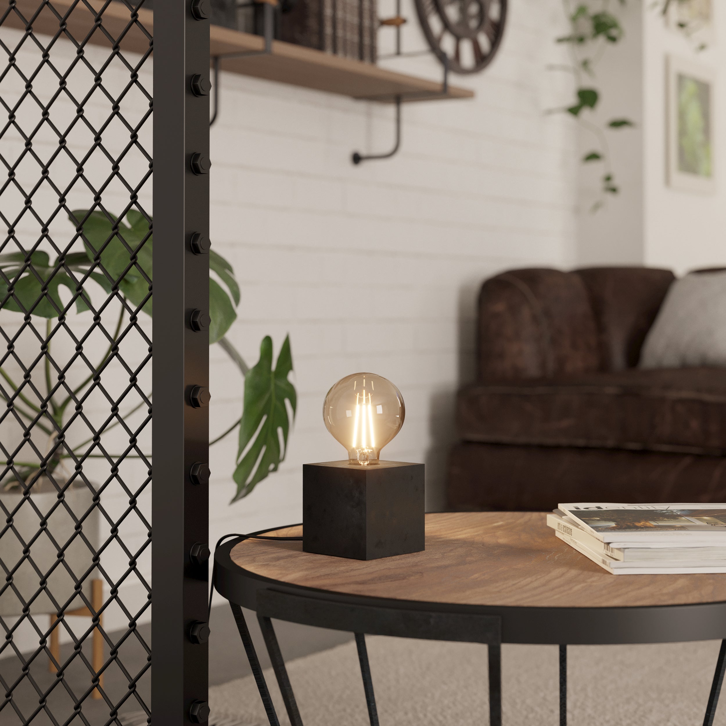 Eglo EU Dakar 1 Satin Nickel Steel & Glass Classic Design Single Spotlight product image - Endon Lighting from First Light Direct with great prices and fast UK delivery