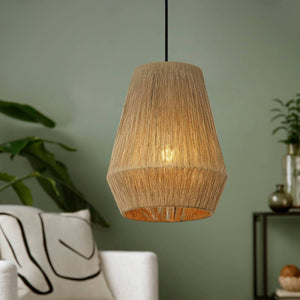 Eglo EU Alderney Single Pendant Light E27 Black
