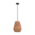 Eglo EU Alderney Single Pendant Light E27 Black 