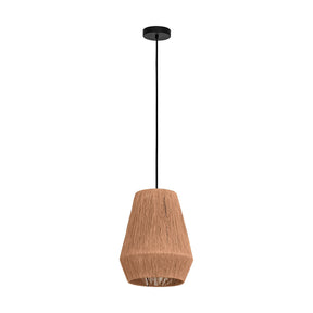 Eglo EU Alderney Single Pendant Light E27 Black 