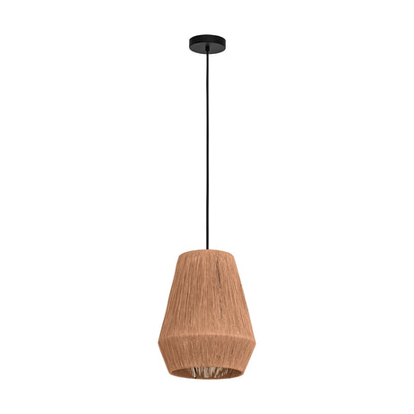 Eglo EU Alderney Single Pendant Light E27 Black 