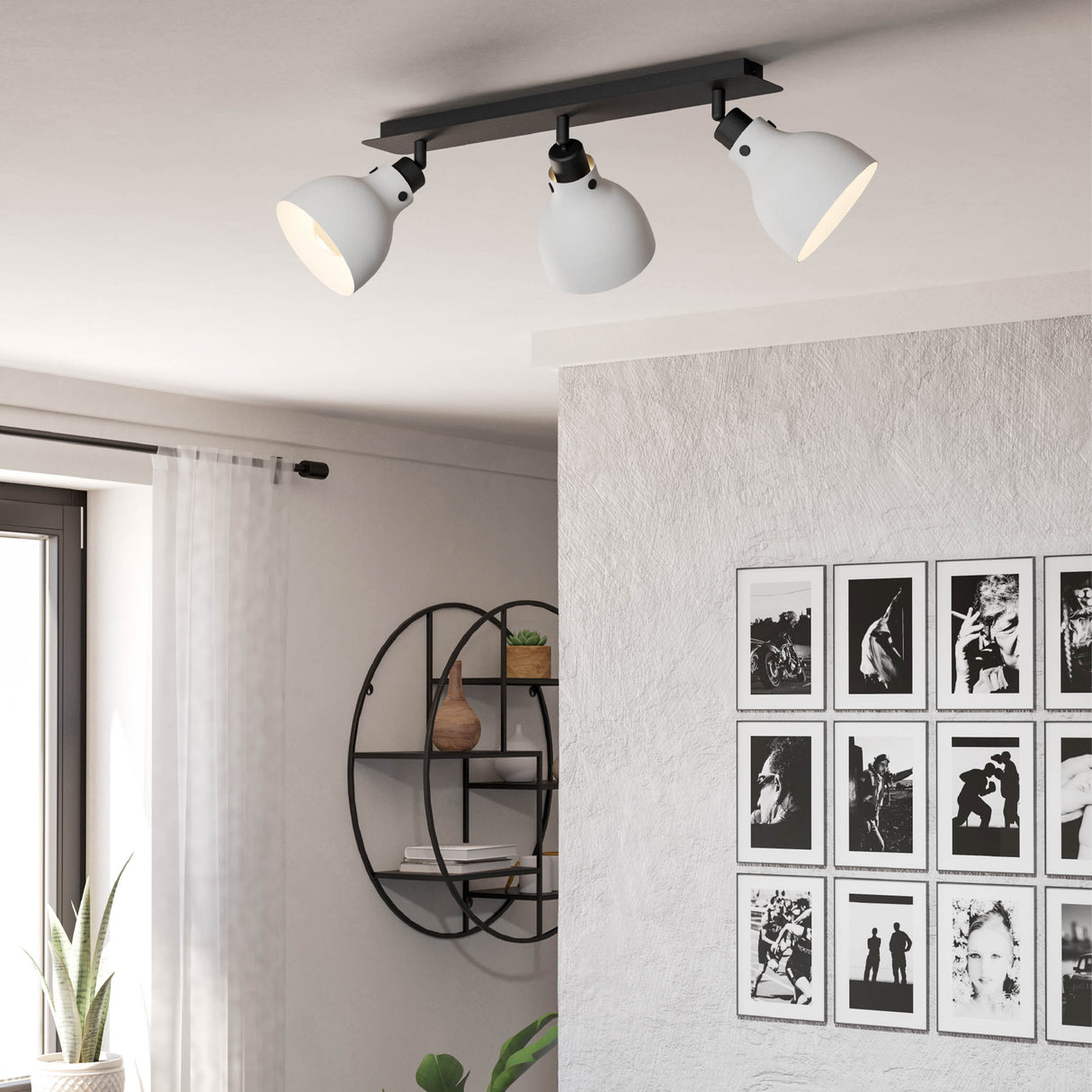 Eglo EU Matlock 3 Set Ceiling Light E27 Grey and Black 