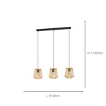 Eglo EU Hykeham 3 Set Pendant E27 Black