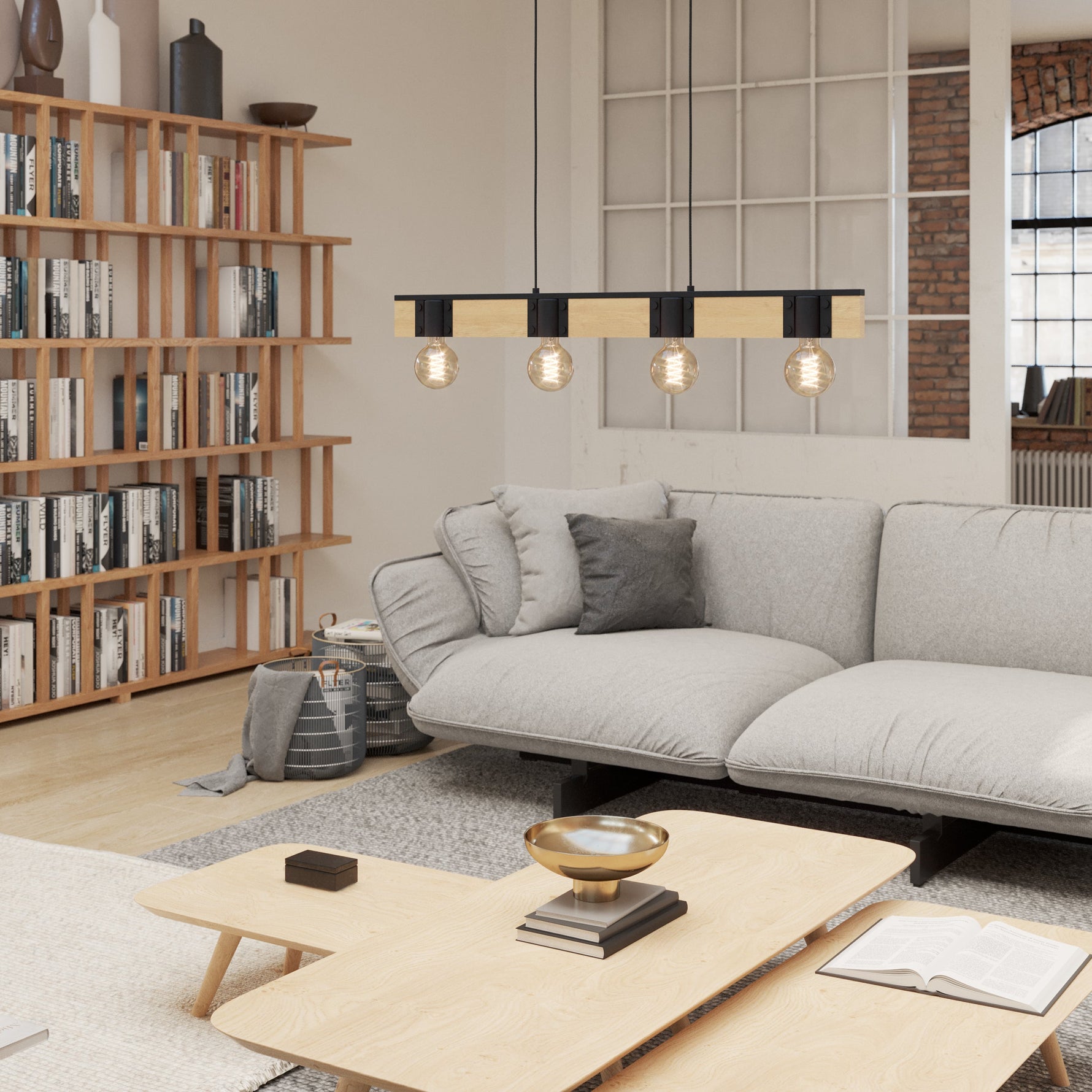 Eglo EU EasyT Set 4 Spots GU10 Track System, Black product image - Endon Lighting from First Light Direct with great prices and fast UK delivery