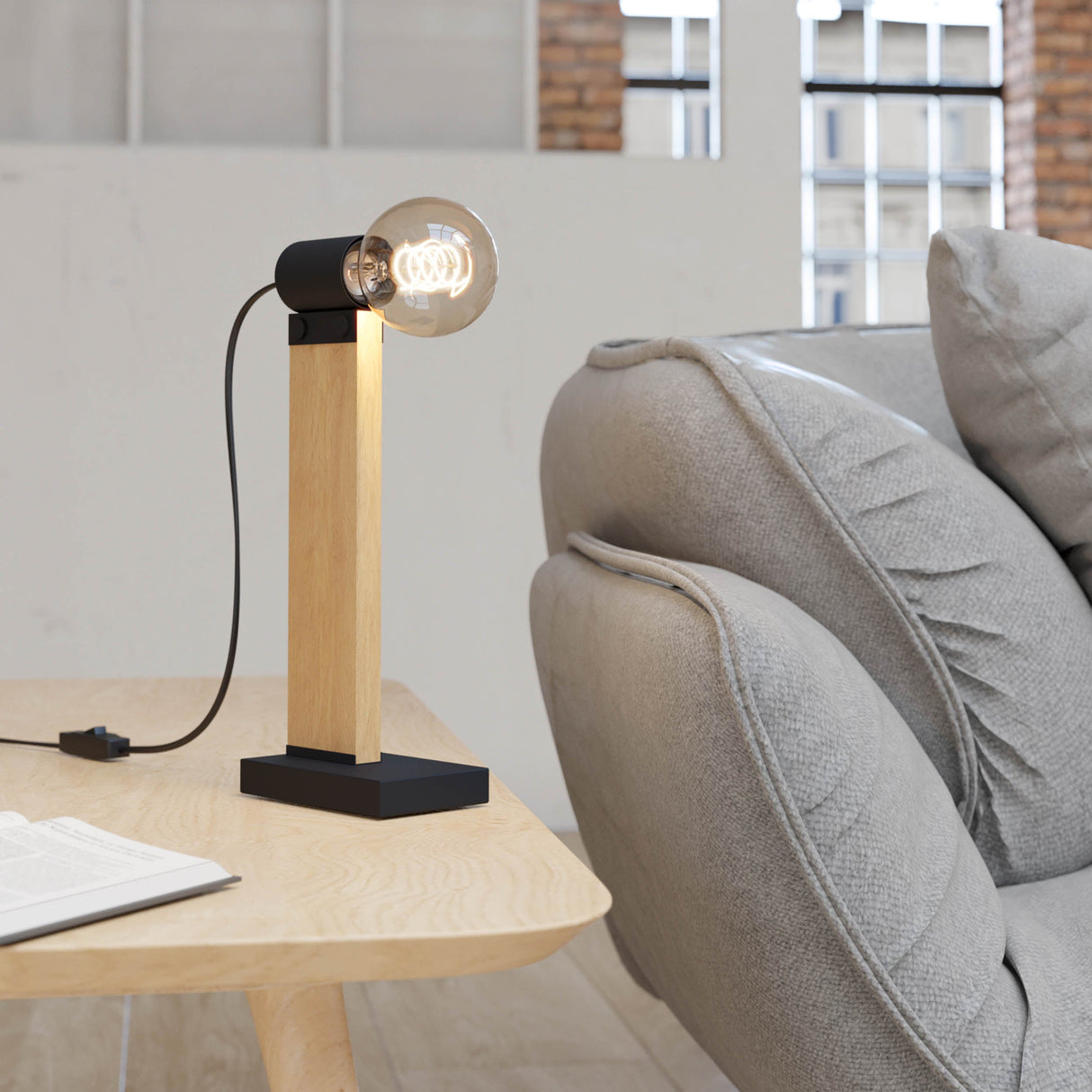 Eglo EU Bordonara LED Square Ceiling Light with RGB Centre and Remote Control