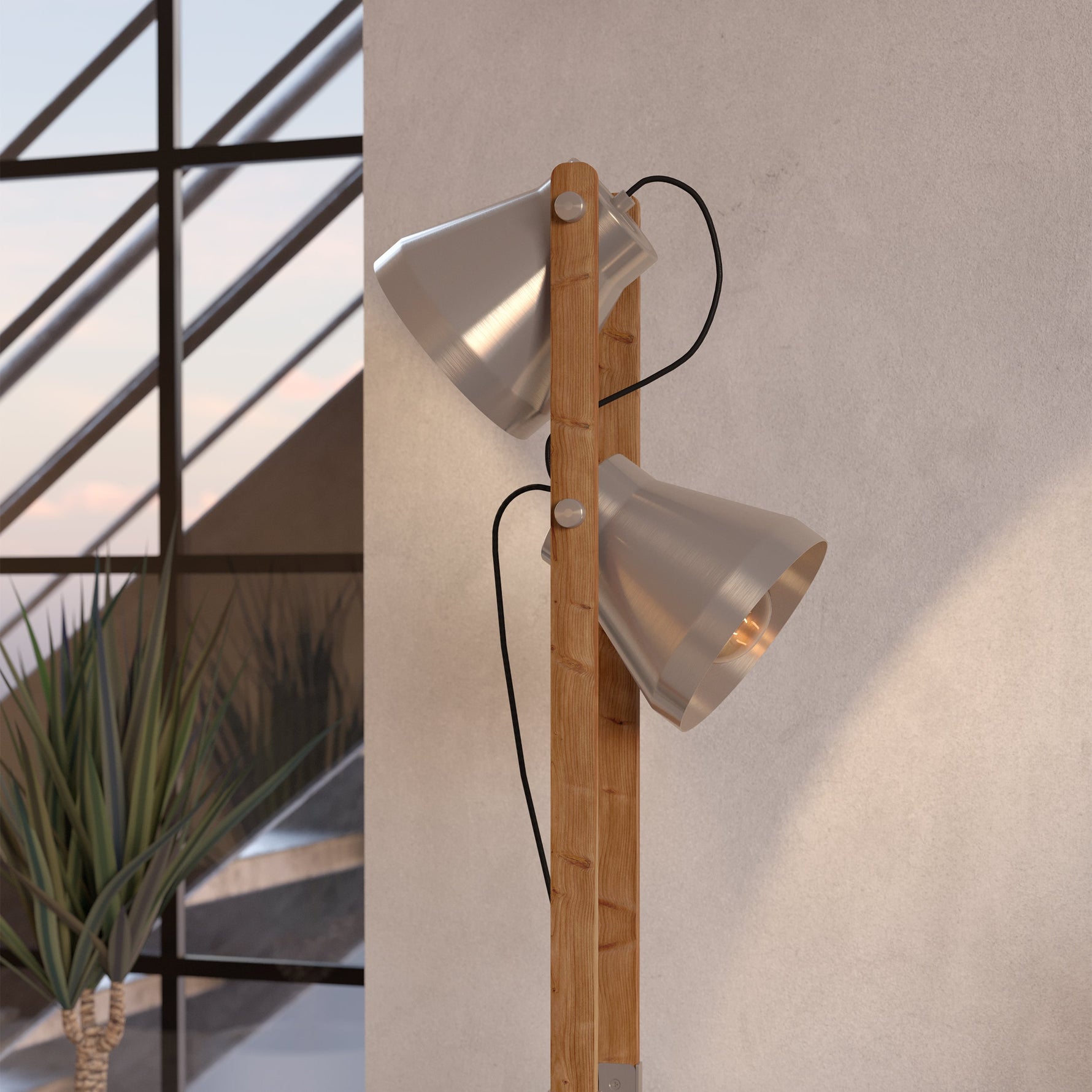 Eglo EU Carovigno Black Steel Mesh Contemporary 4-Light Spotlight product image - Endon Lighting from First Light Direct with great prices and fast UK delivery