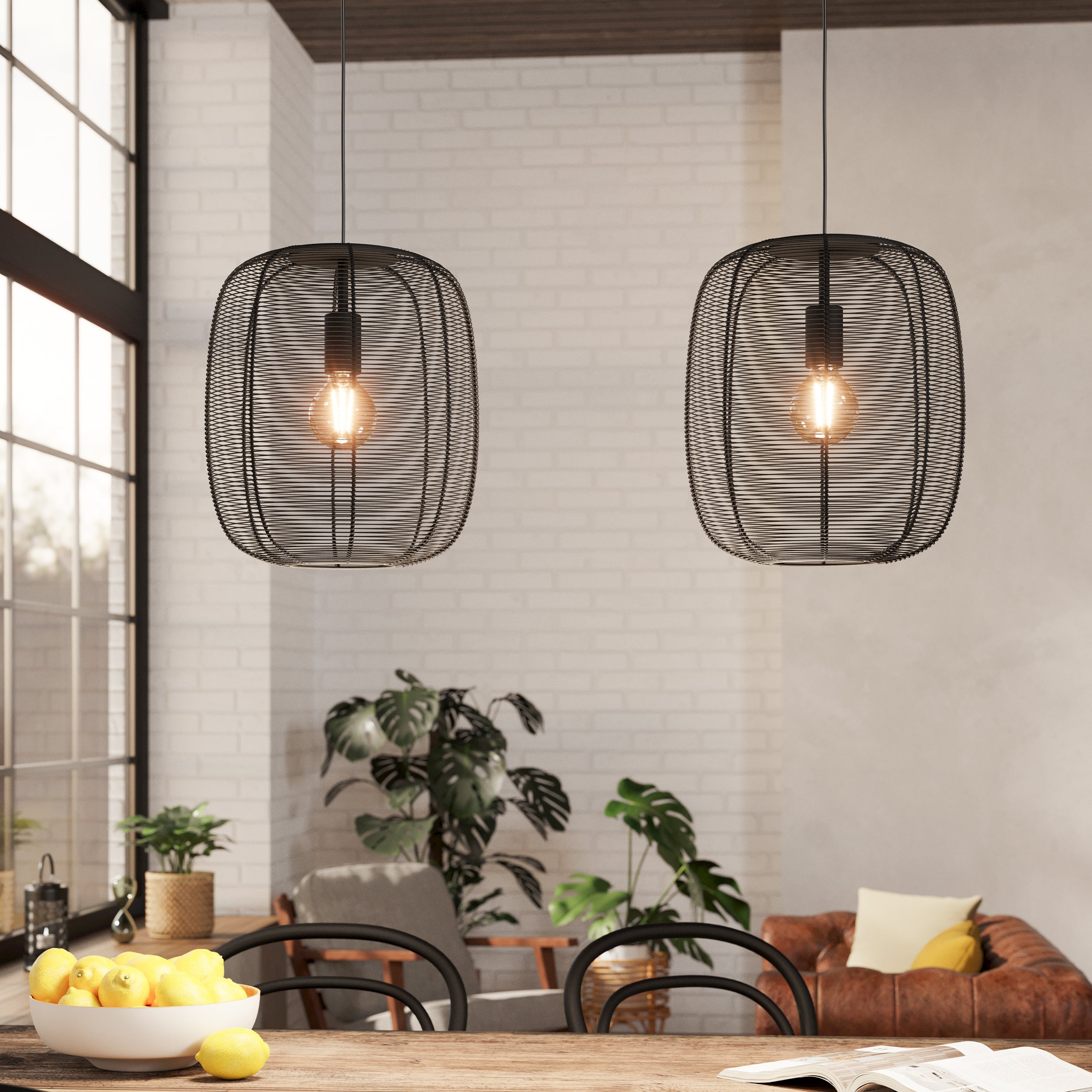Eglo EU Sidney Stainless Steel Classic 3-Light Outdoor Floor Lamp