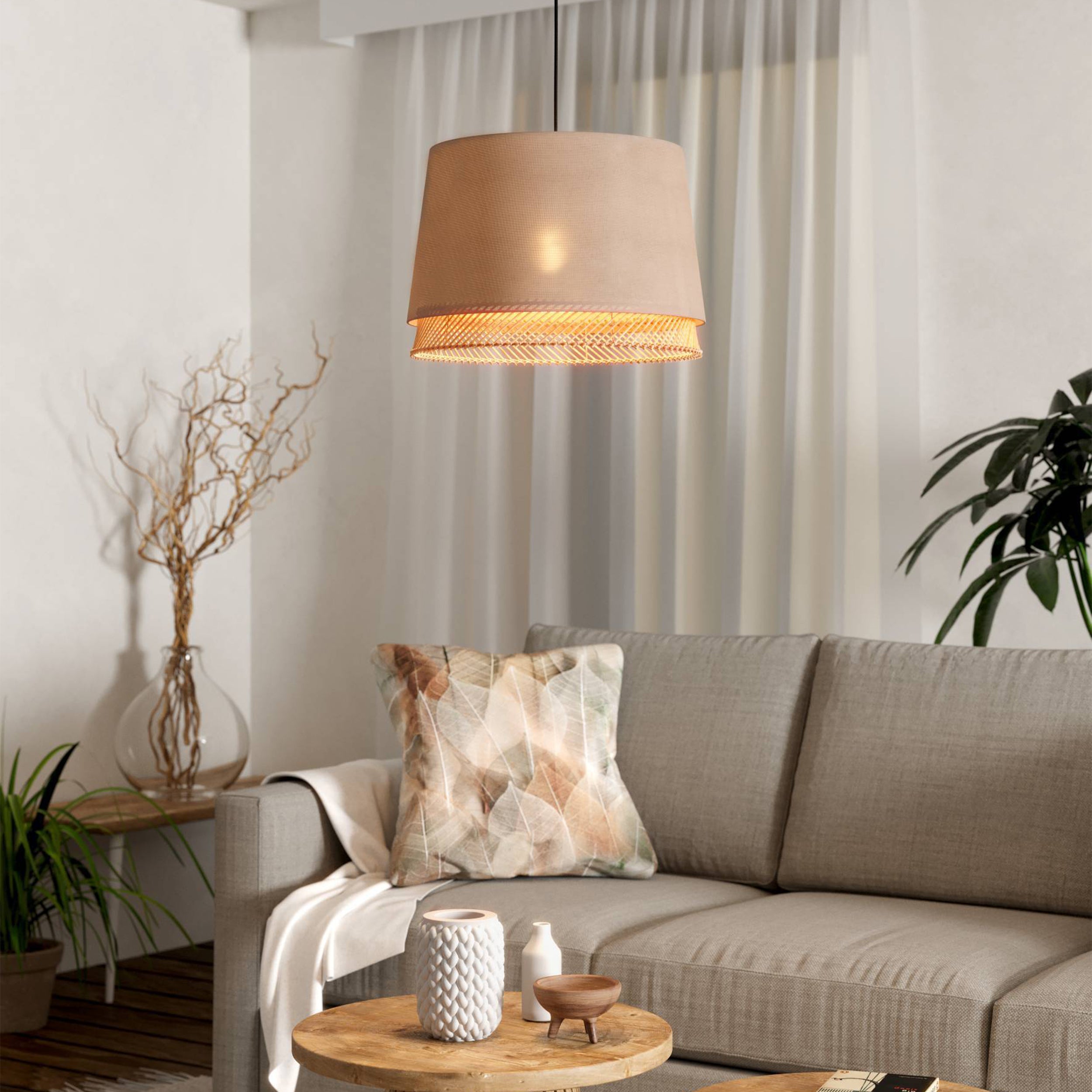 Eglo EU OLDBURY Vintage Pendant Light – Black Steel & Rustic Wood, Multi?Light E27, Indoor Lighting