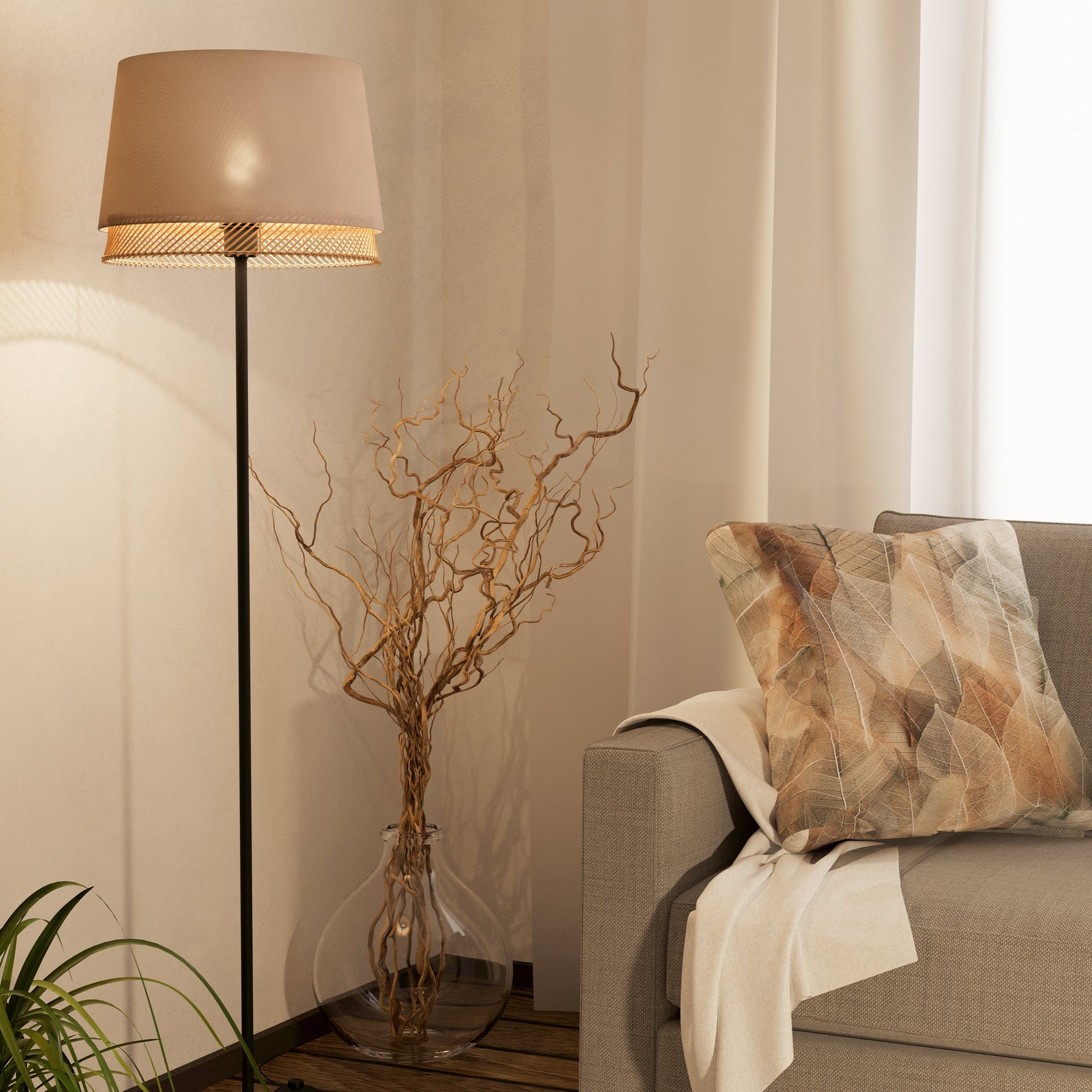 Eglo EU Albany Plastic & Glass White Single Pendant