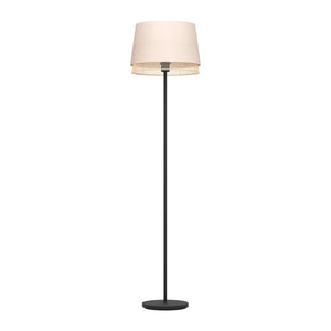 Eglo EU Tabley Black Steel & Fabric Contemporary Floor Lamp
