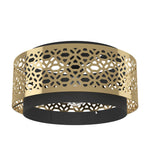 Eglo EU Sandbach Steel Brass Ceiling Light product image - Endon Lighting from First Light Direct with great prices and fast UK delivery