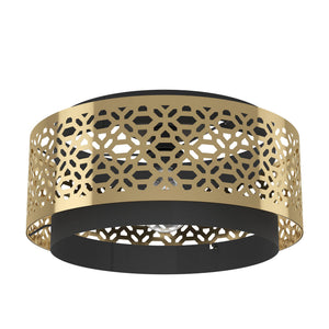 Eglo EU Sandbach Steel Brass Ceiling Light