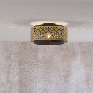 Eglo EU Sandbach Steel Brass Ceiling Light