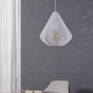 Eglo EU Dolwen White Steel Contemporary Single Pendant