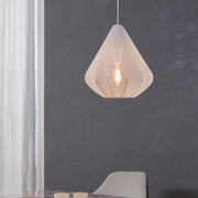 Eglo EU Dolwen White Steel Contemporary Single Pendant