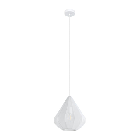 Eglo EU Dolwen White Steel Contemporary Single Pendant