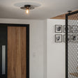 Eglo EU Lintmill Ceiling Light – Vintage Black & Brushed Brass Design, 53cm