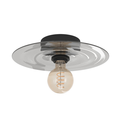 Eglo EU Lintmill Ceiling Light – Vintage Black & Brushed Brass Design, 53cm