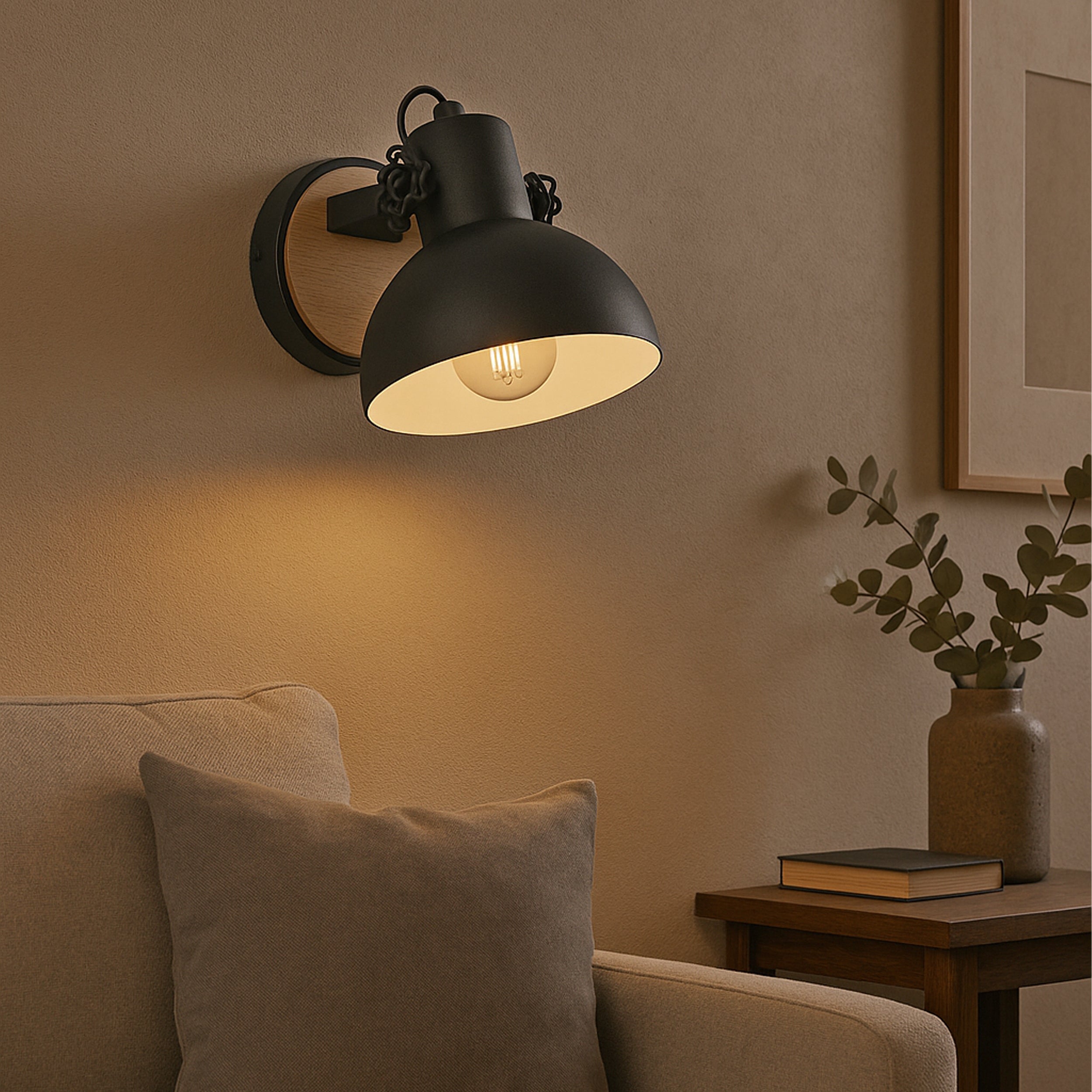 Eglo EU Savoy Cast Metal & Glass Bronzed 5-Light Pendant