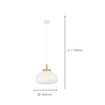 Eglo EU SUMMERHILL Pendant Ceiling Light – Vintage White & Wood Design, Paper Shade, E27