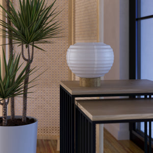 Eglo EU Summerhill Wood & Paper Vintage Table Lamp