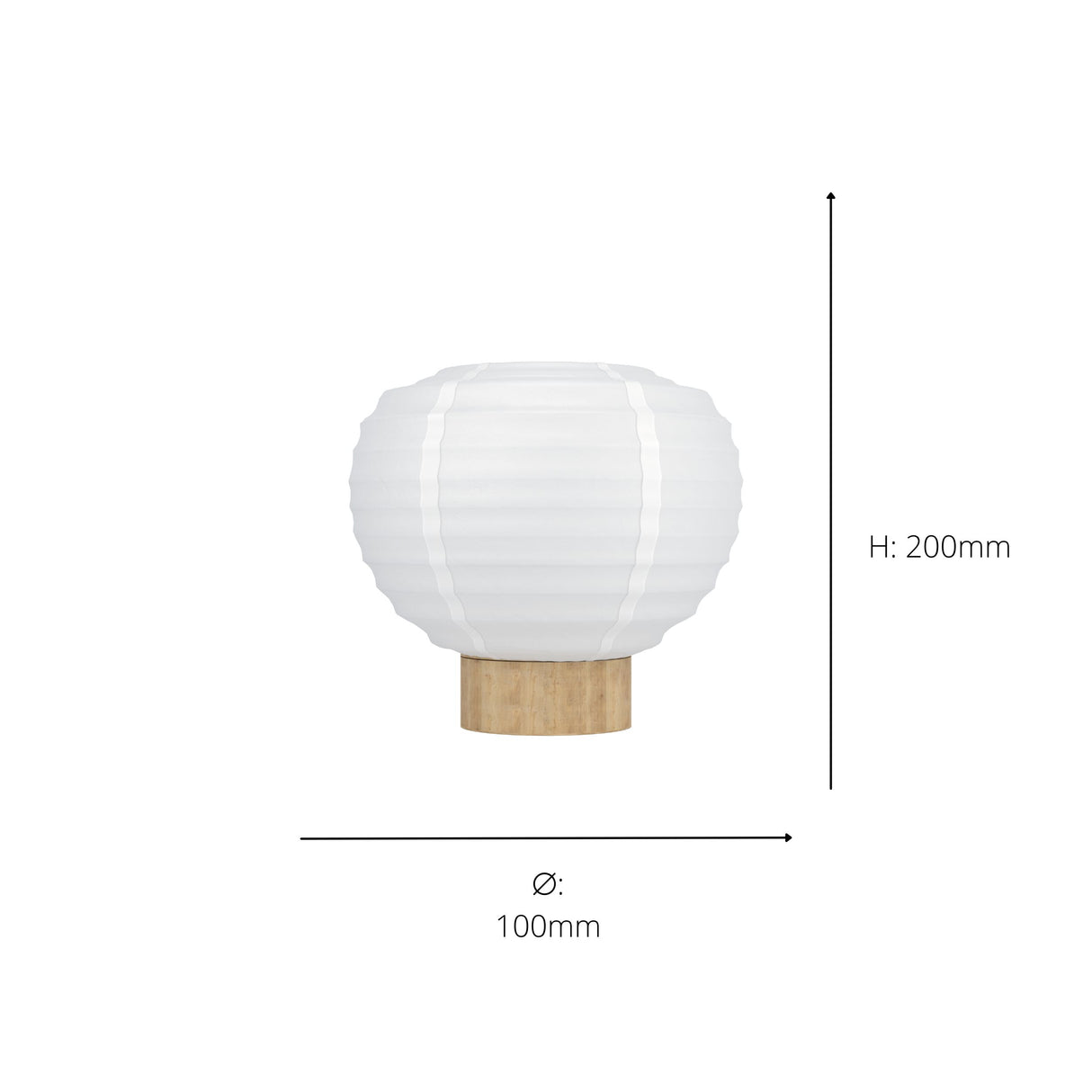 Eglo EU Summerhill Wood & Paper Vintage Table Lamp