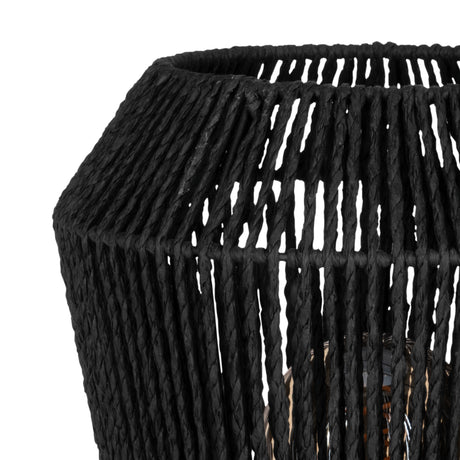 Eglo EU Persley Black Steel & Paper Vintage Table Lamp
