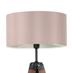Eglo EU Lantada Wood & Steel Taupe Tripod Floor Lamp