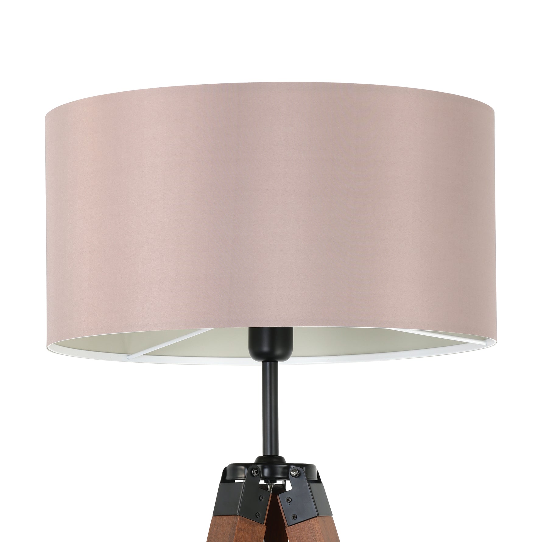 Eglo EU Lantada Wood & Steel Taupe Tripod Floor Lamp