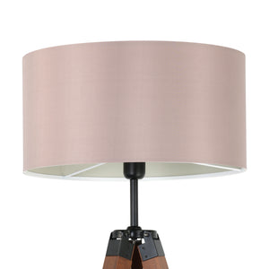 Eglo EU Lantada Wood & Steel Taupe Tripod Floor Lamp