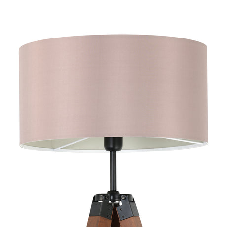 Eglo EU Lantada Wood & Steel Taupe Tripod Floor Lamp
