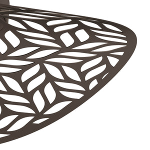 Eglo EU Swaby Ceiling Rustic Leaf Cut Steel Ceiling Light