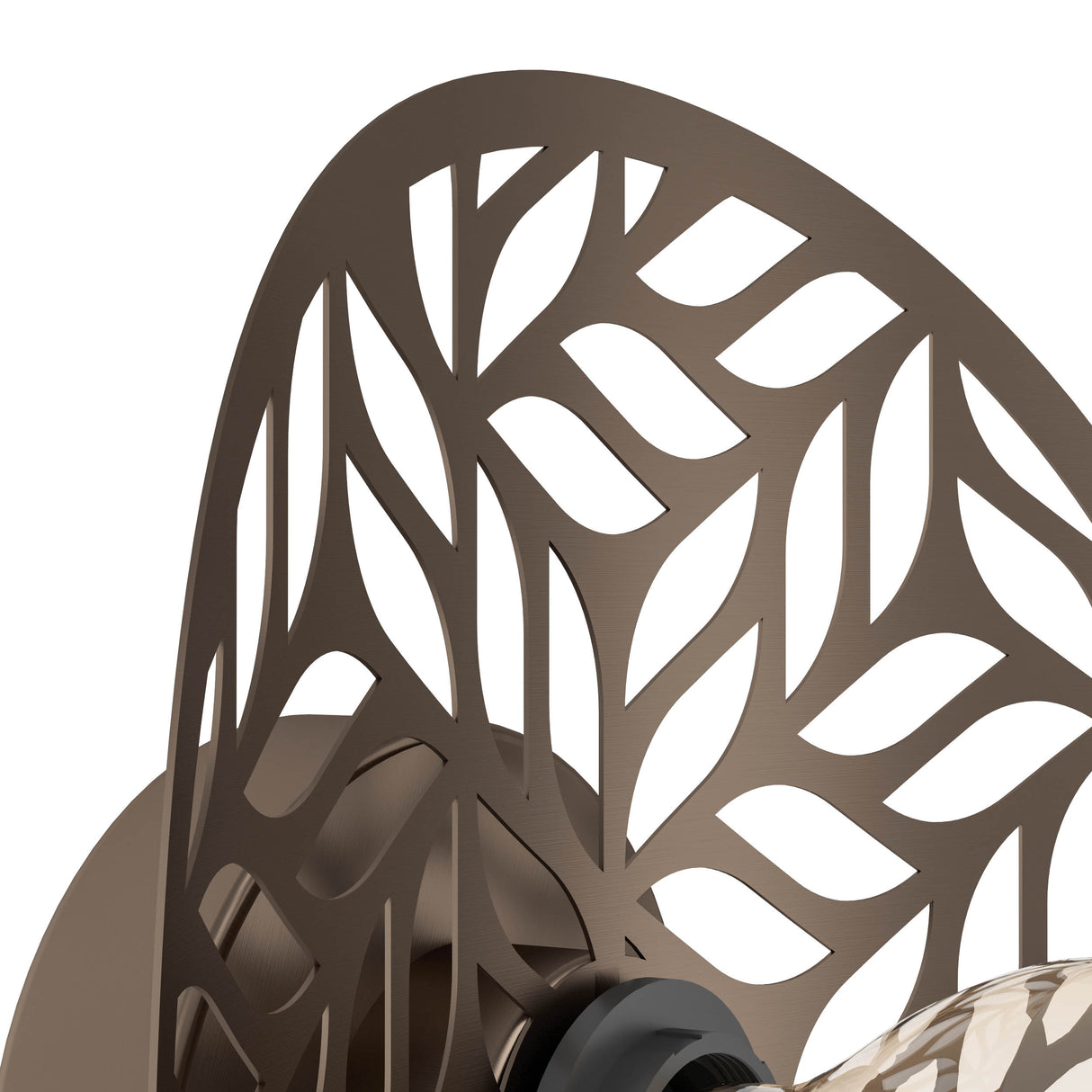 Eglo EU Swaby Decorative Leaf Cut Wall Light in Dark Brown