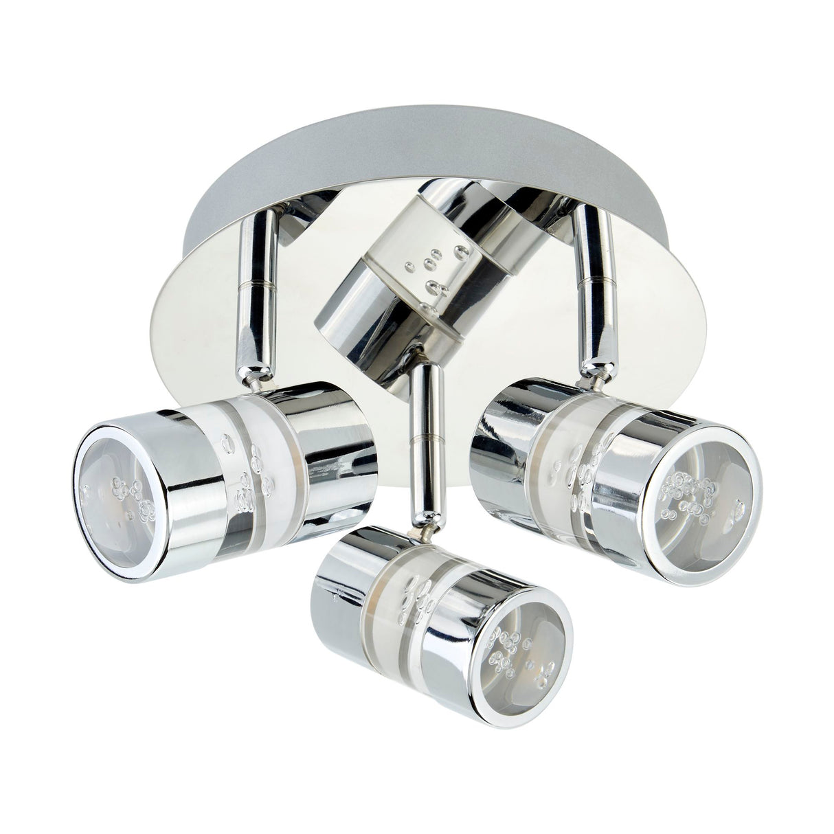 Searchlight Electric Bubbles  3Lt Round Spotlight - Chrome Metal & Bubble Acrylic 4413CC