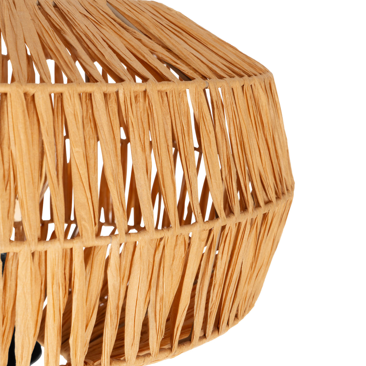 Eglo EU Sheldon Floor Natural Rope Floor Lamp with Black Frame