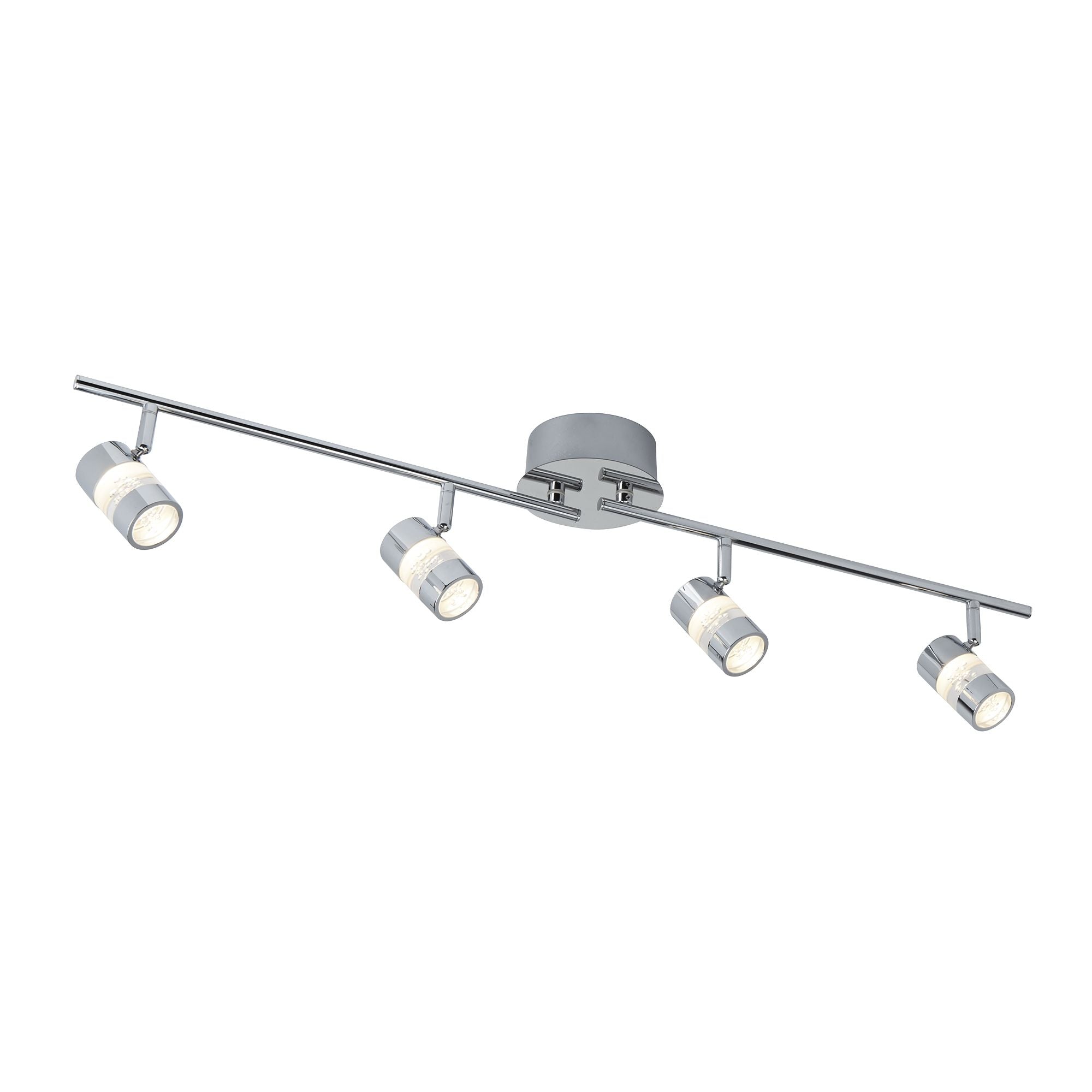 Bubbles 4Lt Split Bar Spotlight - Chrome & Bubble Acrylic