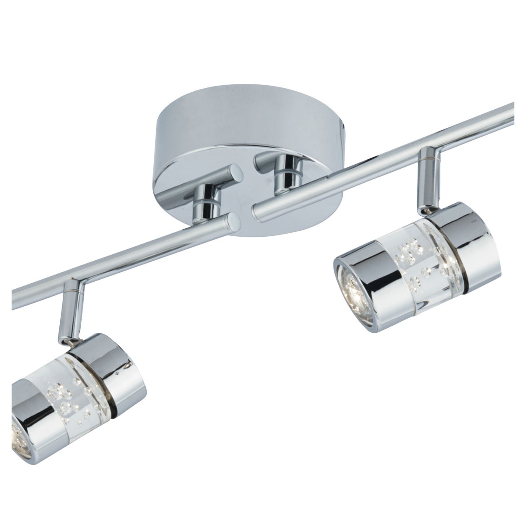 Searchlight Electric Bubbles 4Lt Split Bar Spotlight - Chrome & Bubble Acrylic 4414CC