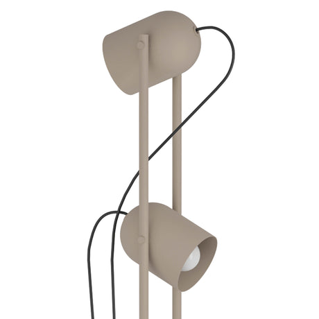 Eglo EU Tilston Sand Dual Sand Coloured Spotlight Floor Lamp with Foot Switch