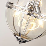 Searchlight Electric Coronet 3Lt Pendant - Chrome Metal & Glass 44213-3CC