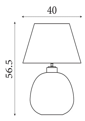 Searchlight Electric Zenith 1Lt Table Lamp, Green Glass with Natural Linen Shade 44651GR