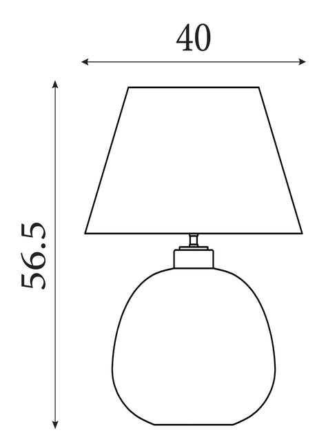 Searchlight Electric Zenith 1Lt Table Lamp, Green Glass with Natural Linen Shade 44651GR