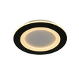 Ringo LED Round Flush. Matt Black