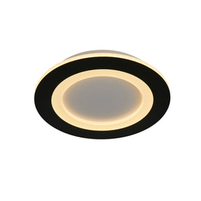 Ringo LED Round Flush. Matt Black